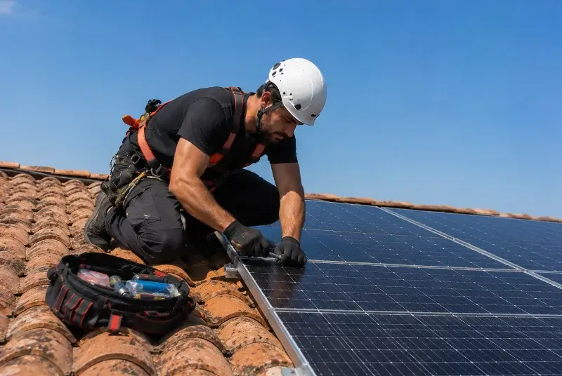Maintenance et monitoring de panneaux solaires au Lion-d'Angers